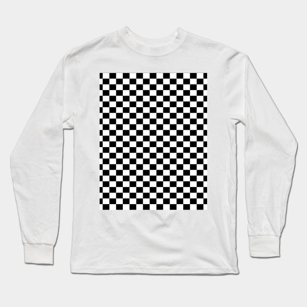 black and white checkered shirt oversized